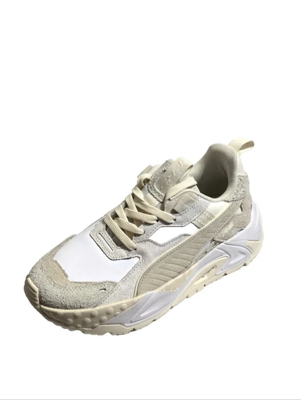 Puma Cream and White Chunky Sneaker